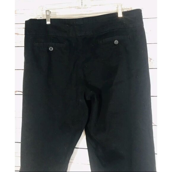 Karen Brooks Womens Sz 14 Plus Black Capris Crop Pants Dressy Summer Office - Picture 4 of 5